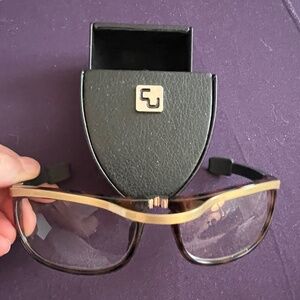 Eyewris bracelet wrist reader glasses tortoise gold 1.75 to 2.50 Medium